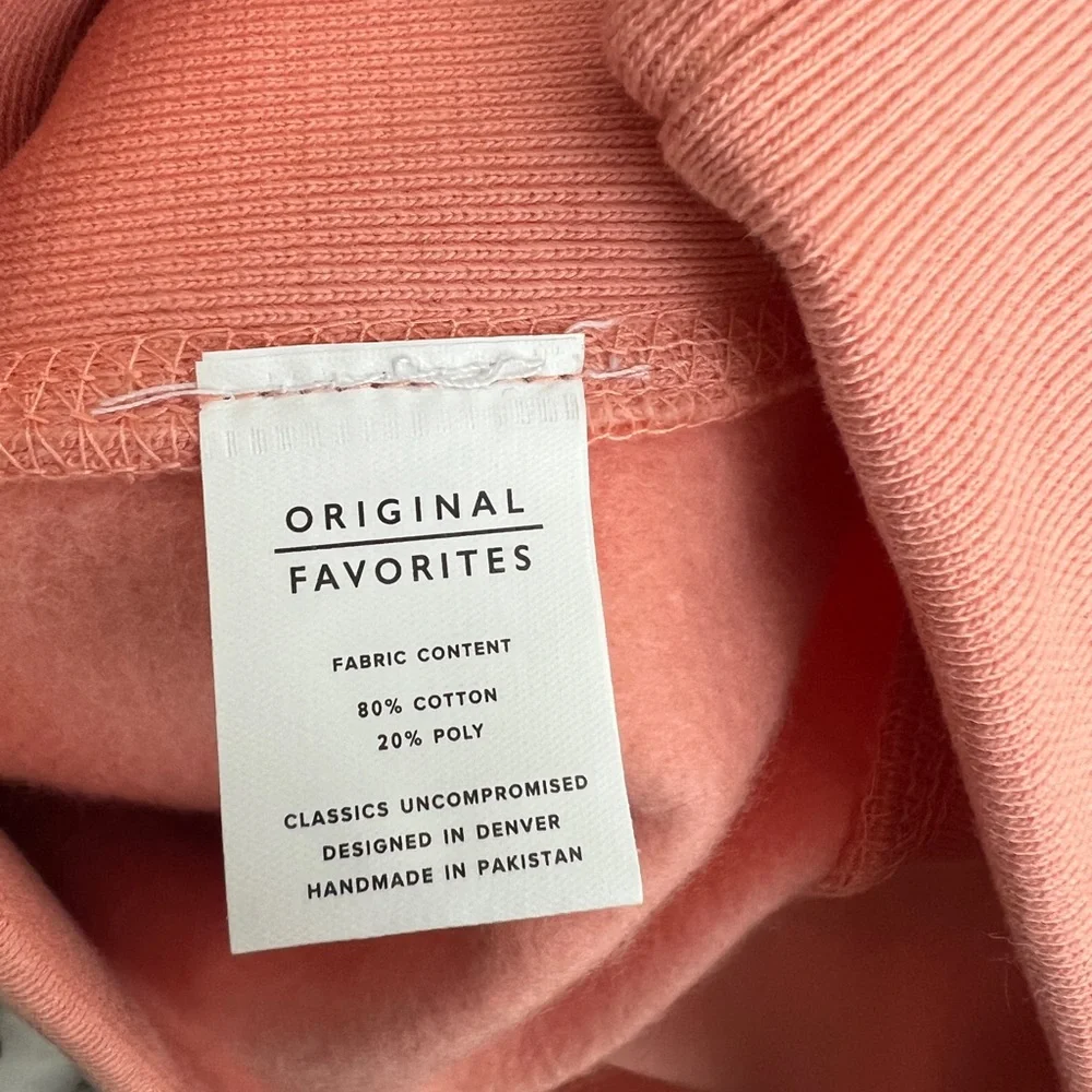 123Ciao Peach Hoodie Sweatshirt | Heart Logo Graphic | NWT | Size S - Picture 9 of 9